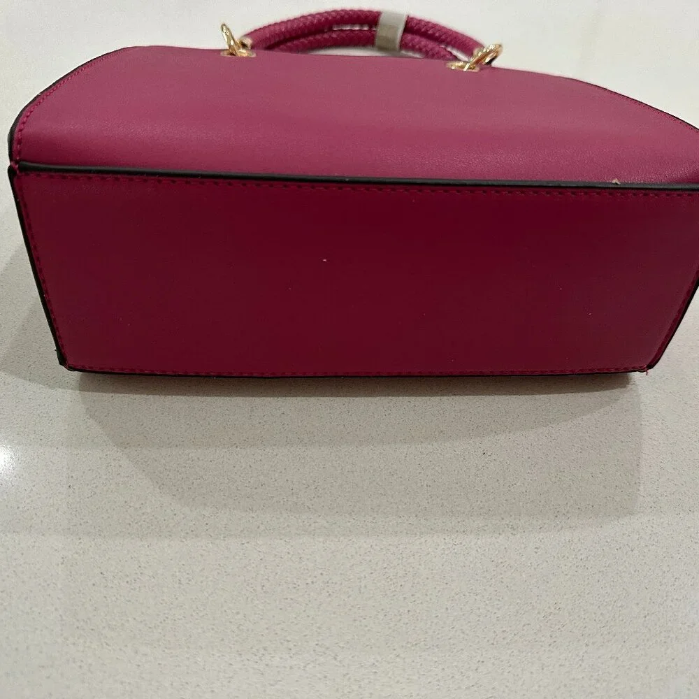MALIBU SKYE Vegan Leather Fuchsia Pink Bag